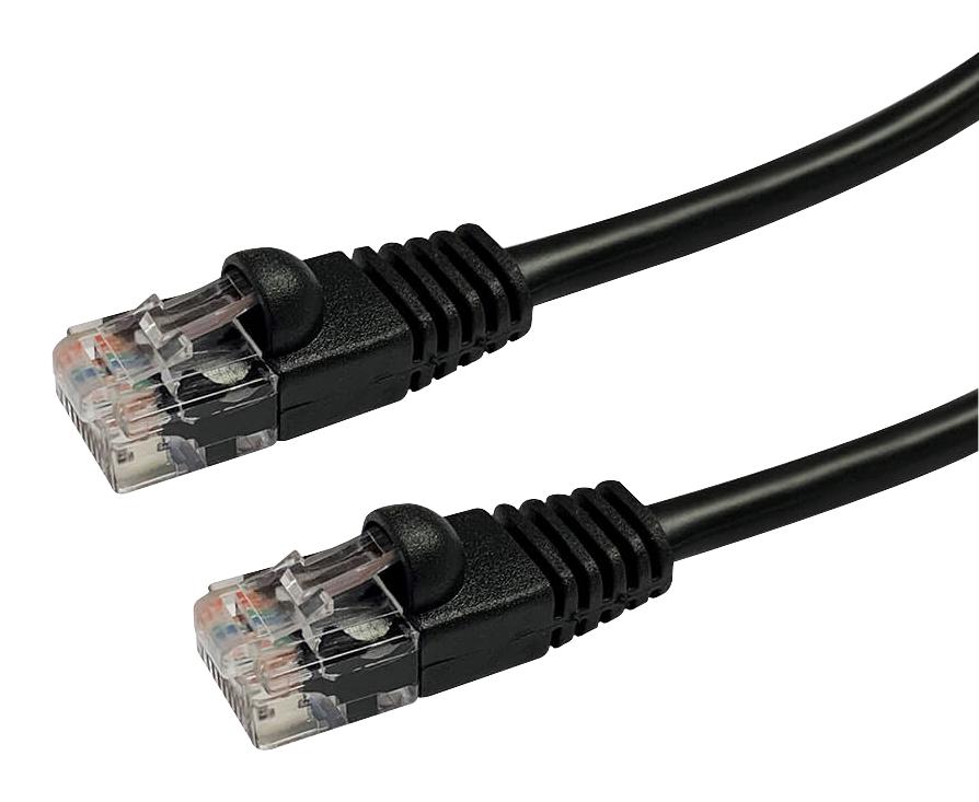2965-20BK PATCH LEAD, CAT5E, BLACK, 20M VIDEK