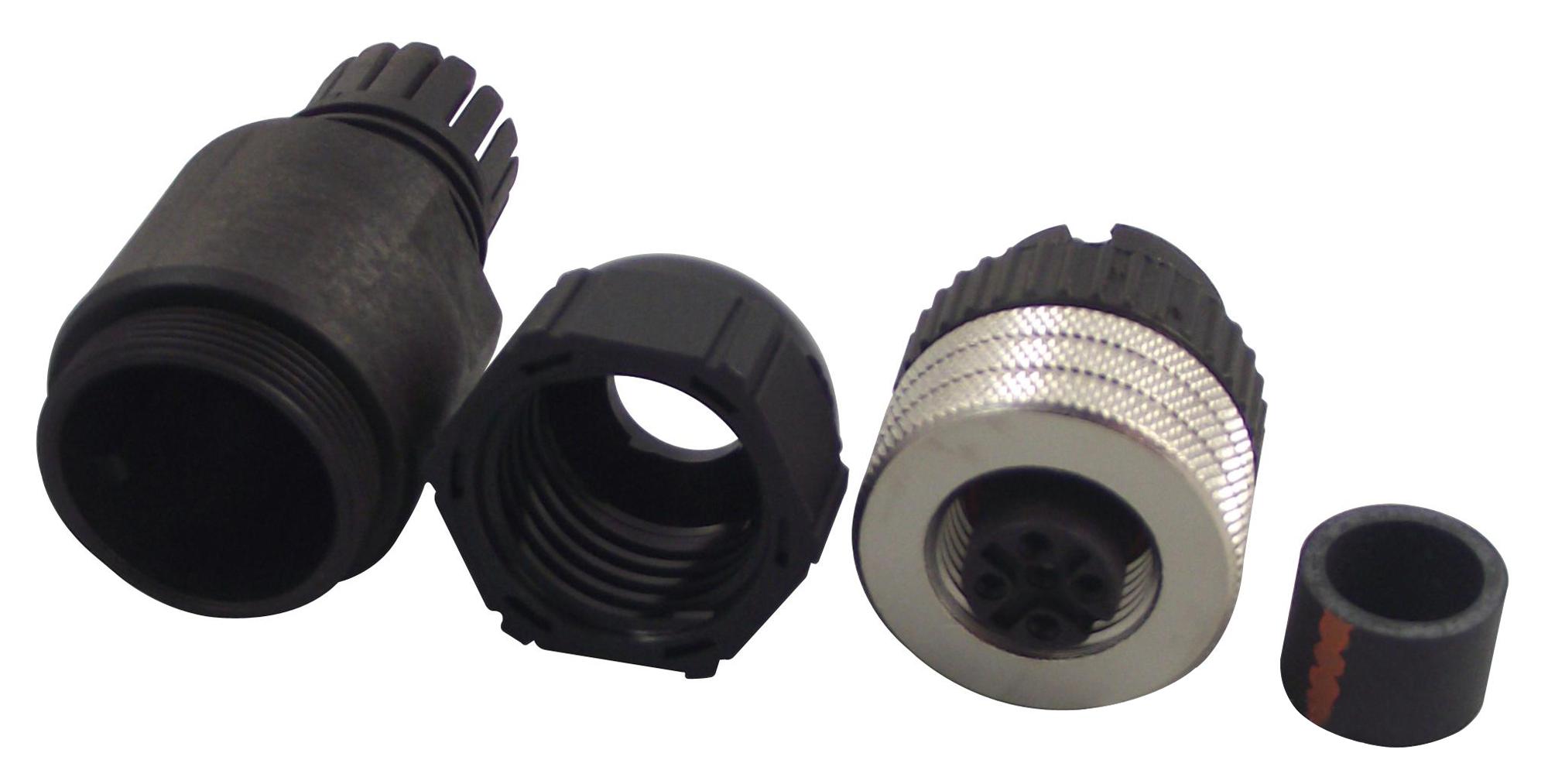 8A5000-325 SOCKET, M12, 5WAY, PG9 MOLEX