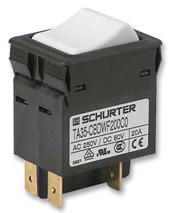 TA35-CBTWF120C0 CIRCUIT BREAKER, 2P, 12A SCHURTER
