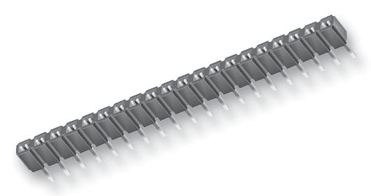 SLW-110-01-G-S RECEPTACLE, 2.54MM, SINGLE, 10WAY SAMTEC