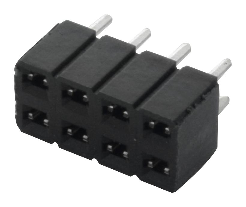 SLW-104-01-G-D RECEPTACLE, 2.54MM, DUAL, 8WAY SAMTEC