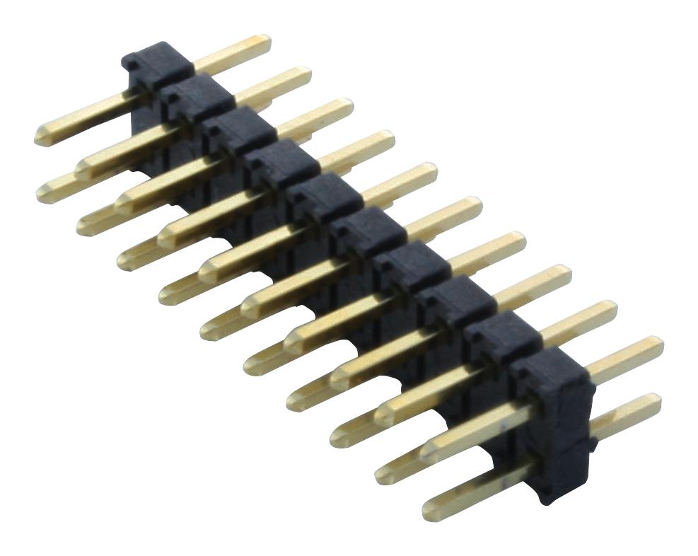 TMM-110-01-G-D HEADER, 2MM, DUAL THRU HOLE, 20WAY SAMTEC