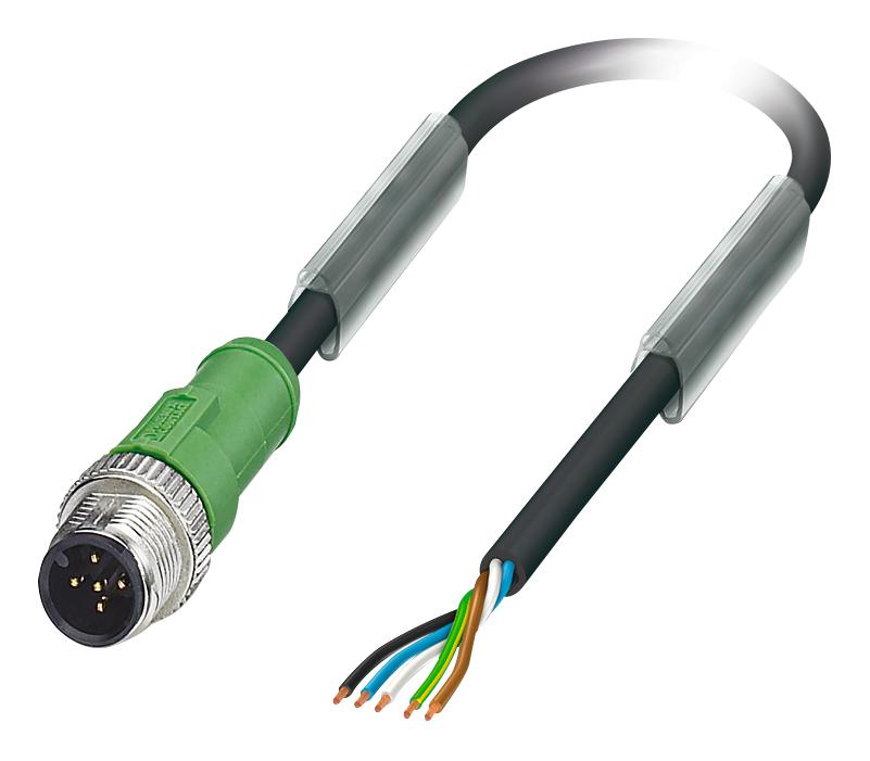 1669770 SENSOR CORD, 5P, M12 PLUG-FREE END, 3M PHOENIX CONTACT