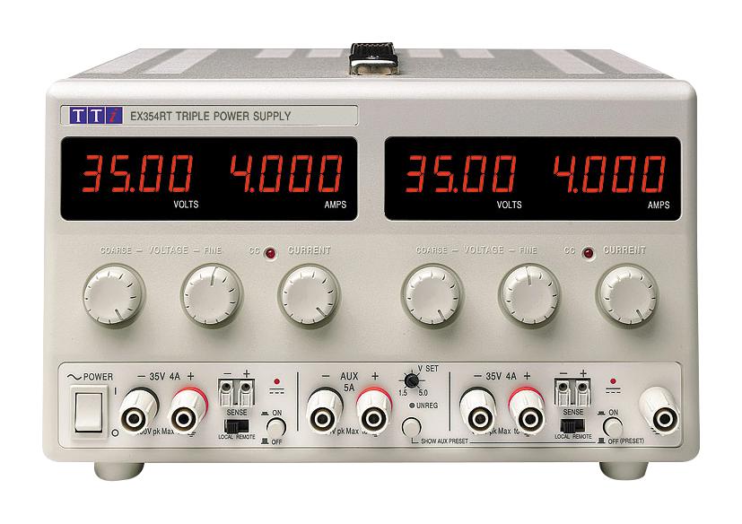 EX354RT POWER SUPPLY, 3CH, 35V, 4A, ADJUSTABLE AIM-TTI INSTRUMENTS
