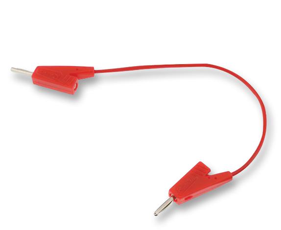 R92815100 TEST LEAD, 2MM BANANA PLUG, RED, 1M, 5A RADIALL