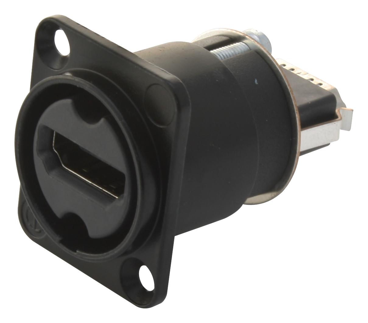 NAHDMI-W-B ADAPTOR, HDMI, FEEDTHROUGH, PANEL NEUTRIK