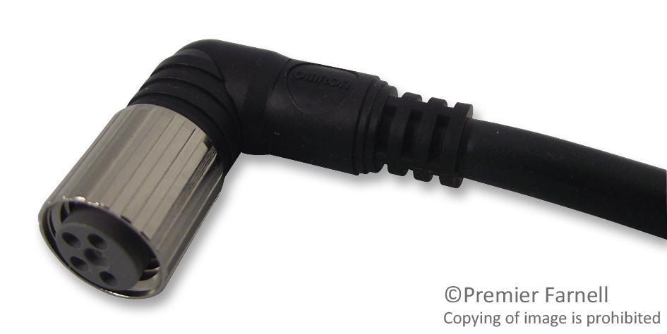 XS3F-M422-402-A LEAD, M8, F, 90DEG, 4WAY, 2M OMRON