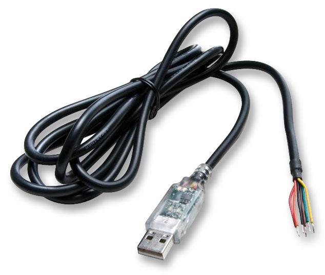 TTL-232RG-VSW3V3-WE CABLE, TTL/USB CONV, WIRE-END, 3V3, 1.8M FTDI