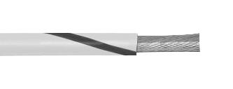 3051 WB001 WIRE, WH/BK, 22AWG, 7/30AWG, 304.8M ALPHA WIRE