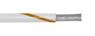 1555 WN005 HOOK-UP WIRE, 18AWG, WHITE/BROWN, 30M ALPHA WIRE