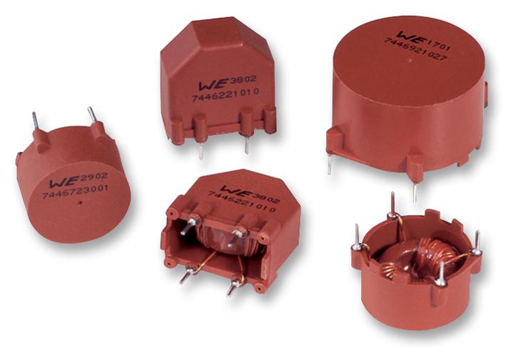 7446721010 CHOKE, COMMON MODE, 10MH, 1.3A WURTH ELEKTRONIK