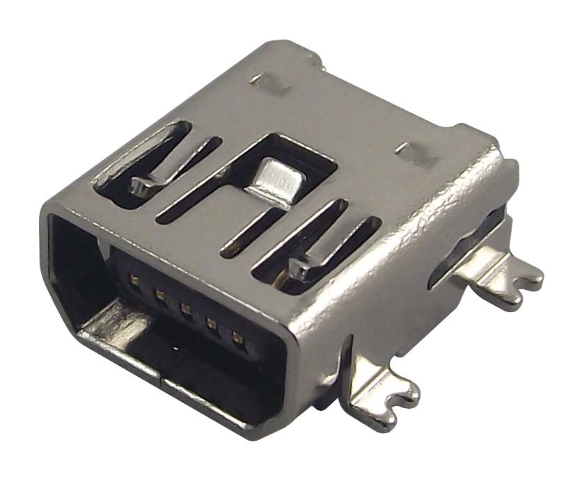 MUSB-05-S-AB-SM-A-K-TR MINI USB, 2.0 TYPE AB, RECEPTACLE, SMT SAMTEC