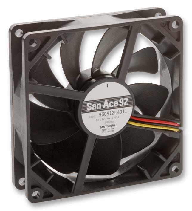9S0912F4011 FAN, SILENT, 92MM, 12V, FAST SPEED SANYO DENKI