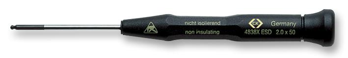 T4838XESD30 EL. SCREWDRIVER ESD, BALL-ENDED 3.0 CK TOOLS