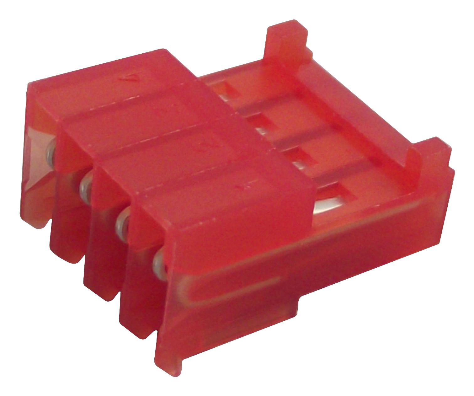 3-643813-4 CONNECTOR, MTA-100, 4WAY AMP - TE CONNECTIVITY