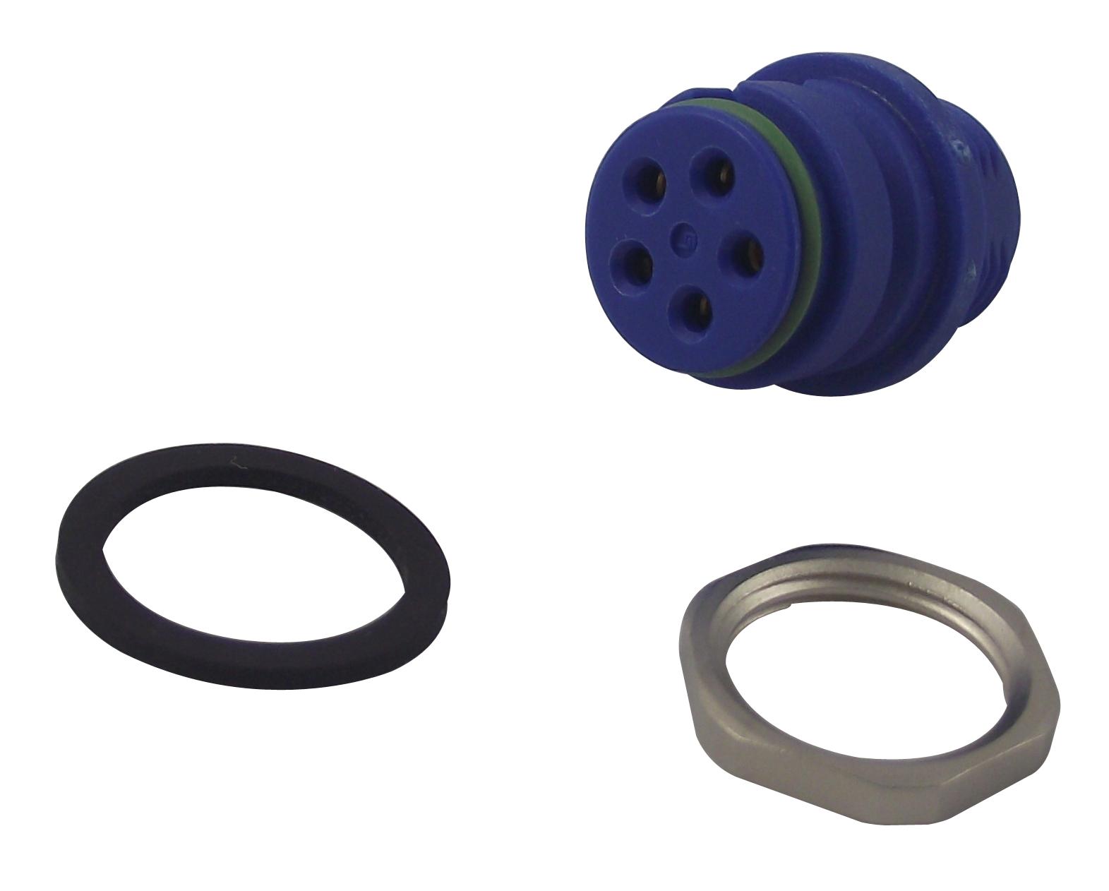 99-9116-60-05 SOCKET, PANEL, BLUE, 5WAY BINDER