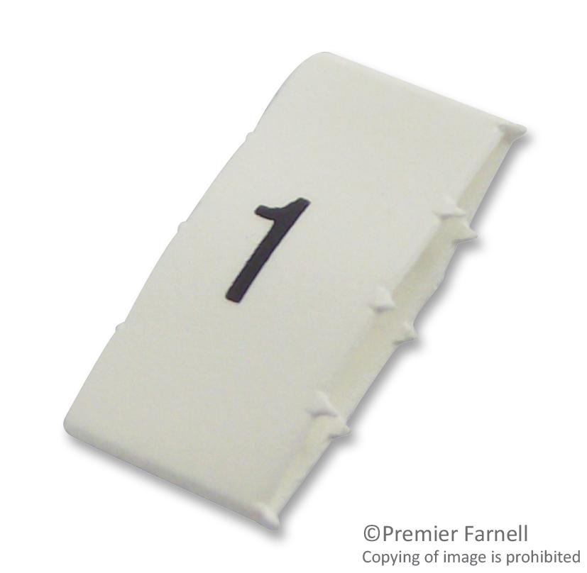 LHS6-2TW/1 CABLE MARKER, H/S, 6/2, 1, PK100 PRO POWER