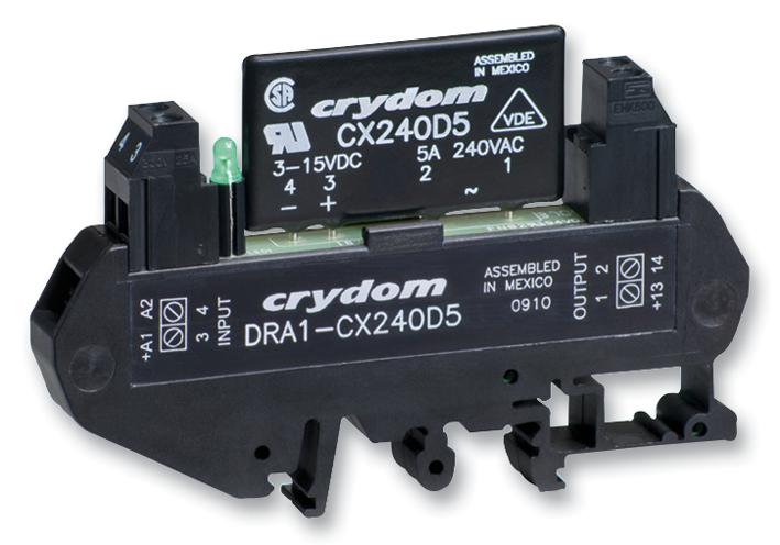 DRA1-CXE240D5R SSR, DIN MODULE, 280VAC, 5A SENSATA/CRYDOM