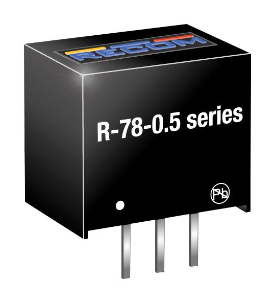 R-789.0-0.5 DC-DC CONVERTER, 9V, 0.5A RECOM POWER