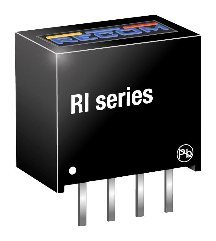 RI-2405S/P DC-DC CONVERTER, 5V, 0.4A RECOM POWER