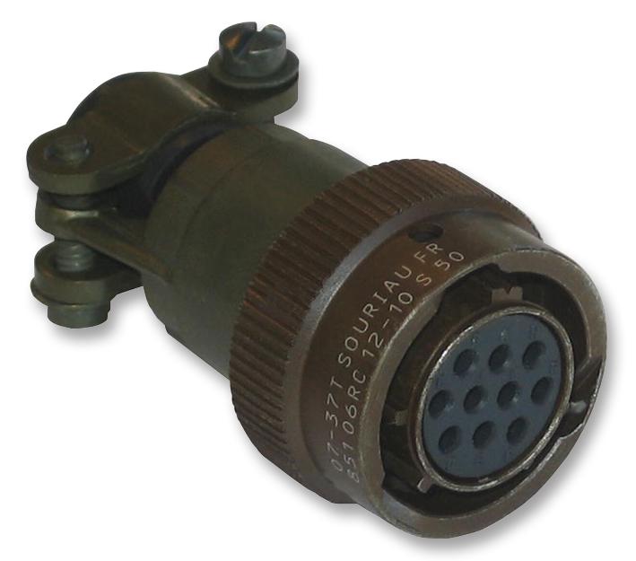 85106RC1210S50 PLUG, FEMALE, SIZE12, 10WAY, CRIMP SOURIAU-SUNBANK / EATON
