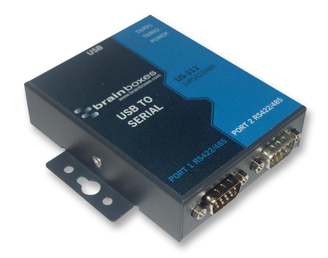 US-313 USB TO SERIAL, 2 PORT, RS422/485 BRAINBOXES