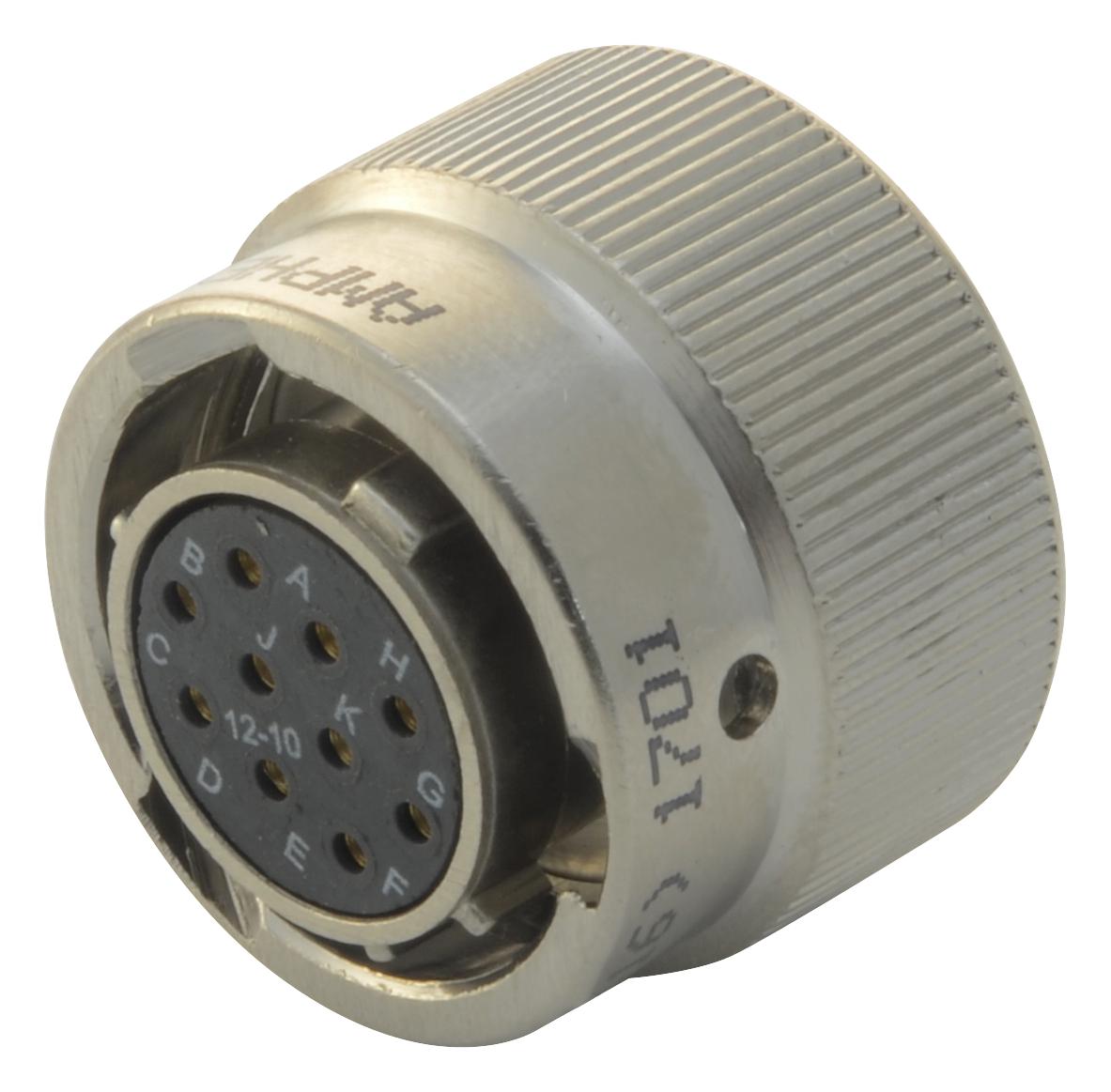 62GB-56T12-10SN(416) PLUG, FREE, SIZE12, 10WAY, SKT AMPHENOL LTD