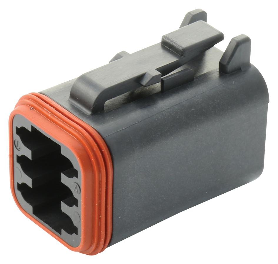DT06-6S-CE06 PLUG, DT, THIN WALL, 6 WAY, SOCKET DEUTSCH - TE CONNECTIVITY