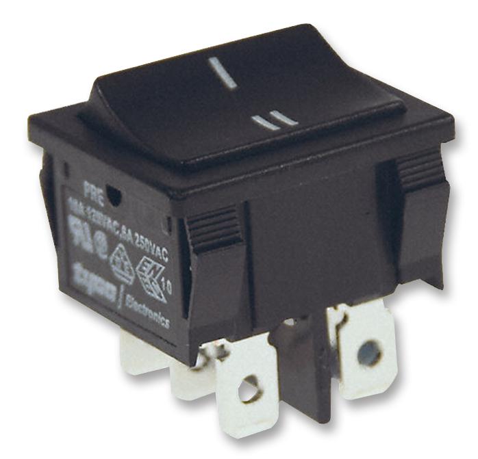 2-1634200-2 ROCKER SWITCH, DPDT, 10A, 125V, PANEL ALCOSWITCH - TE CONNECTIVITY
