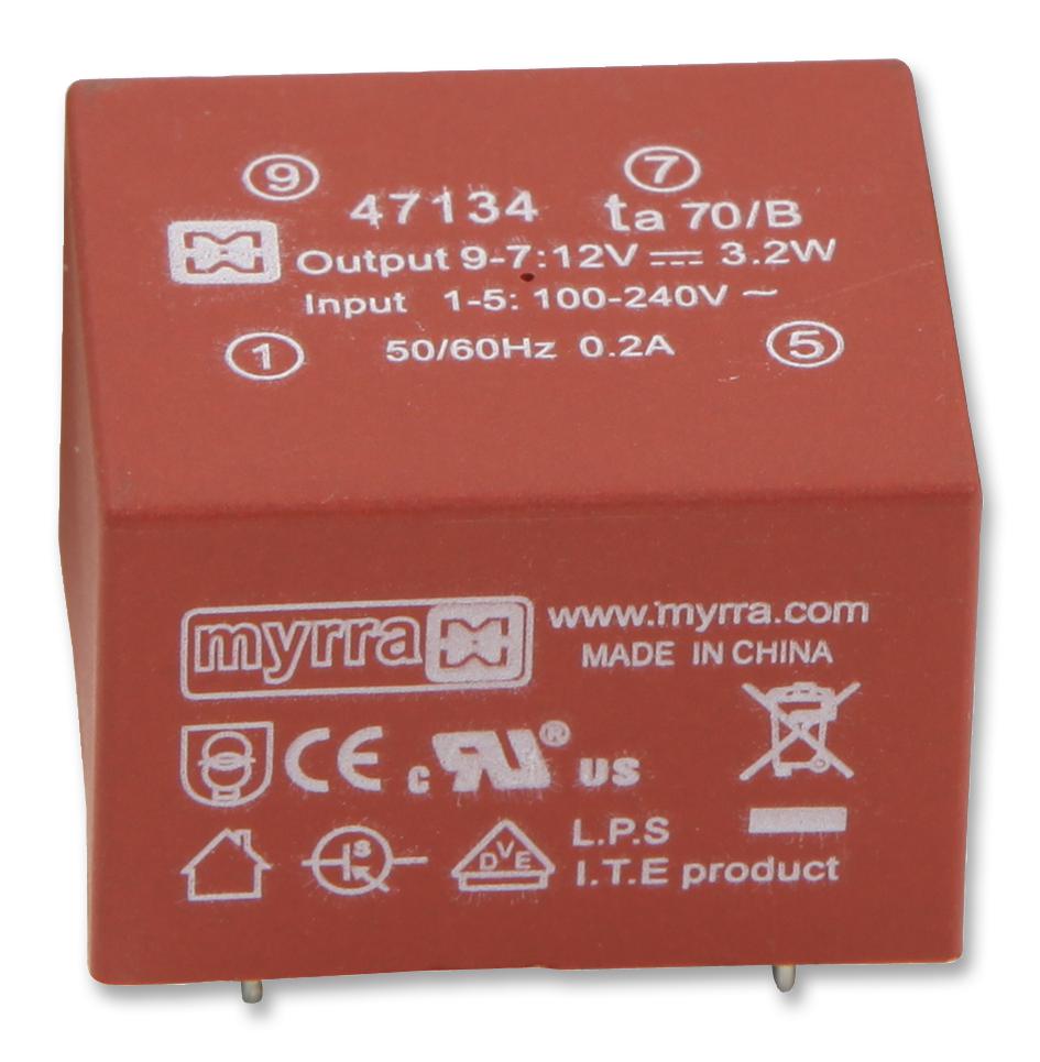 47257 POWER SUPPLY, 4W 5VDC 12VDC REG MYRRA