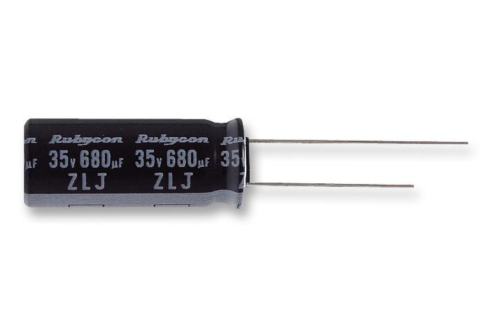 35ZLJ220M8X16 CAP, 220µF, 35V, 20% RUBYCON