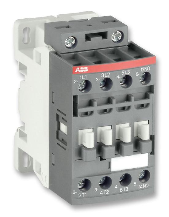 AF09-40-00-13 CONTACTOR, 4P, 100V-250V,25A ABB