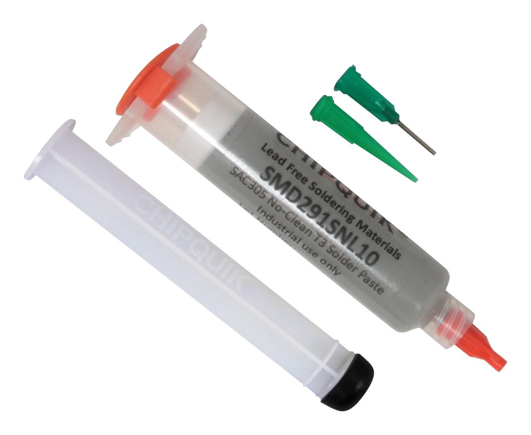 SMD291SNL10 SOLDER PASTE, 96.5/3/0.5, 217 DEG, 35G CHIP QUIK