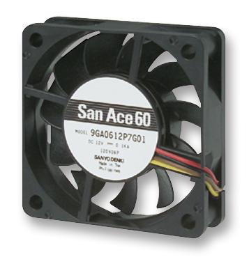 9GA0612P7H01 FAN, LOW POWER, 60X15MM, 12V SANYO DENKI