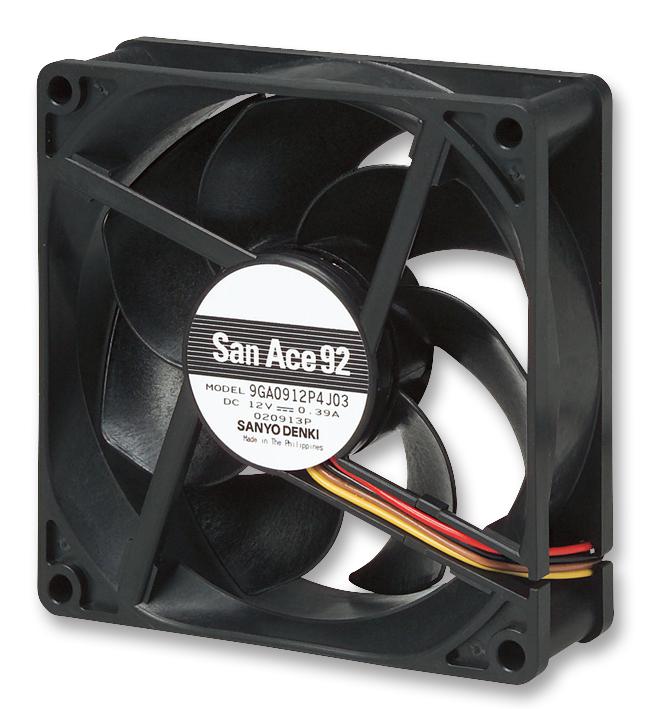 9GA0912P4J03 FAN, LOW POWER, 92X25MM, 12V SANYO DENKI
