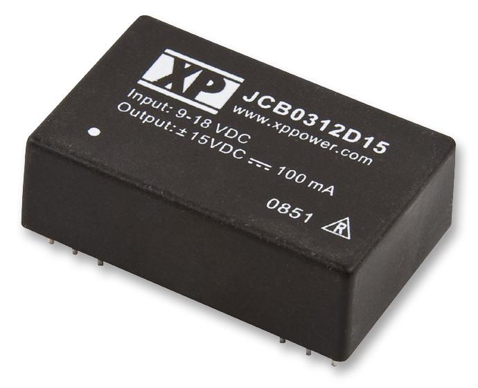 JCB0305S15 DC/DC CONVERTER, 3W, SINGLE 15V O/P XP POWER