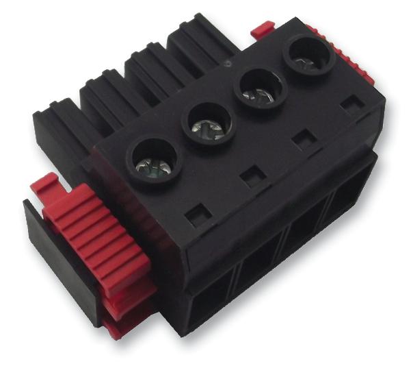 1924640000 TERMINAL BLOCK, PLUGGABLE, 4POS, 6AWG WEIDMULLER