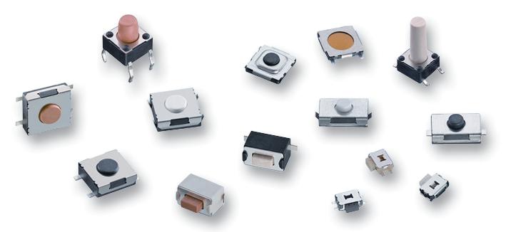 430471031826 SWITCH, 260GF, WASHABLE, BLK, SMD, 3.1MM WURTH ELEKTRONIK