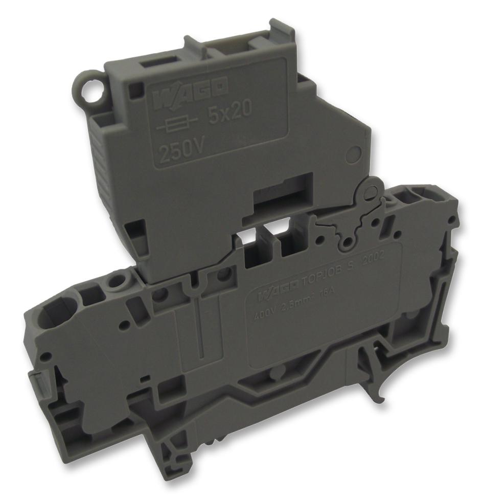 2002-1611 TERMINAL BLOCK, FUSED, 2POS, 12AWG WAGO