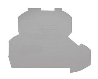 2002-2291 END PLATE, DOUBLE DECK, GREY WAGO