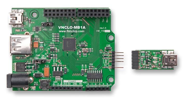 VNCLO-START1 DEV MODULE, VNC2, USB HOST / SLAVE FTDI