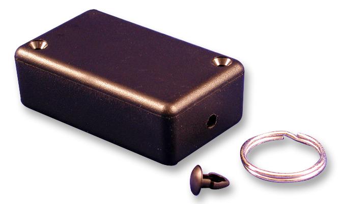 1551KRBK ENCLOSURE, ABS, BLACK, W/KEYRING HAMMOND