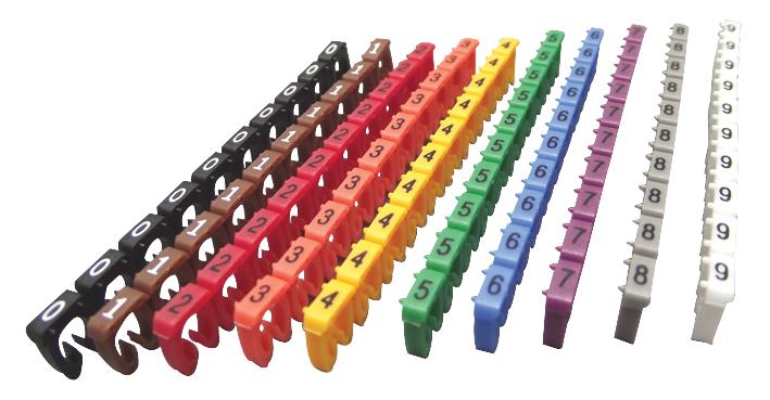 MP003248 CABLE MARKER, 0.15-0.5MM, 0-9, PK250 PRO POWER