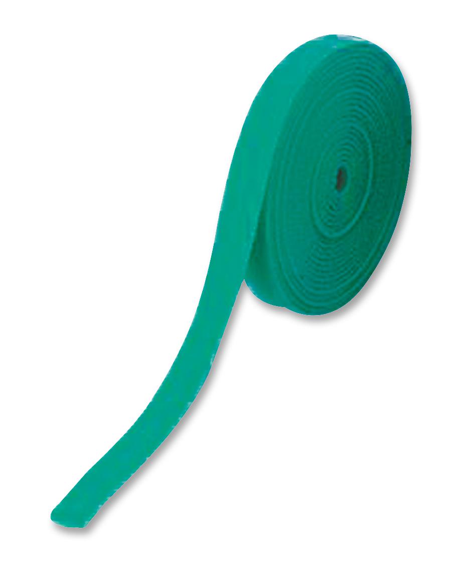 MP003261 HOOK AND LOOP TIE, GREEN, 20MM, 10M PRO POWER