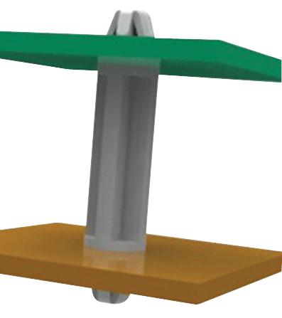 DLSP-1-12M-01 PCB SPACER SUPPORT, NYLON 6.6, 12MM,PK40 ESSENTRA COMPONENTS