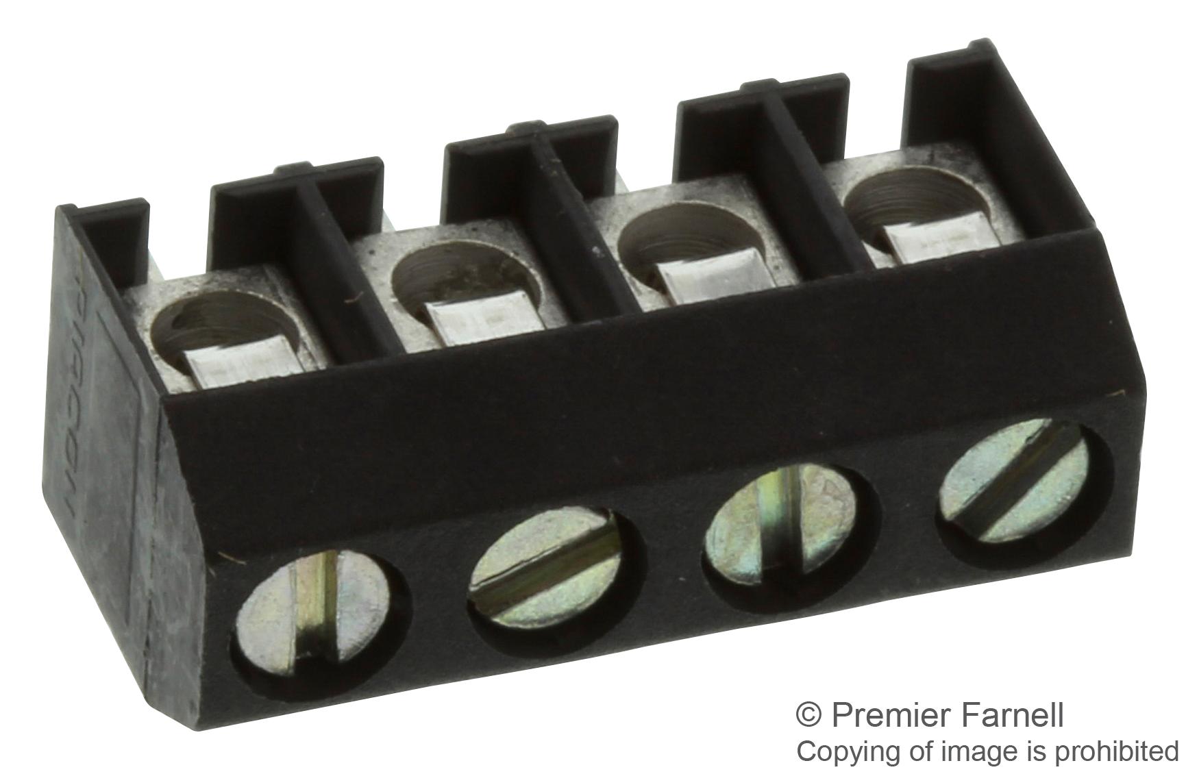 31101104 TERMINAL BLOCK, WIRE TO BRD, 4POS, 14AWG METZ CONNECT