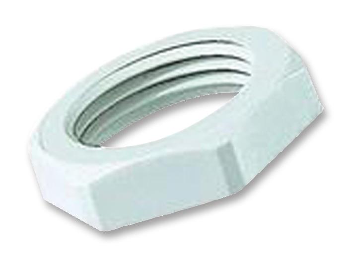 LN25B LOCKNUT, NYLON, M25, BLACK HYLEC