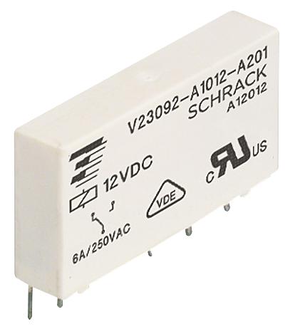 V23092-A1012-A302 RELAY, SPST-NO, 250VAC, 6A SCHRACK - TE CONNECTIVITY