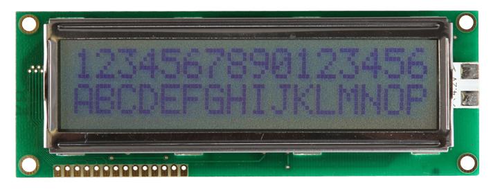 LCM-S01602DSR/D DISPLAY, DOT MATRIX, LCD, 16 X 2 LUMEX