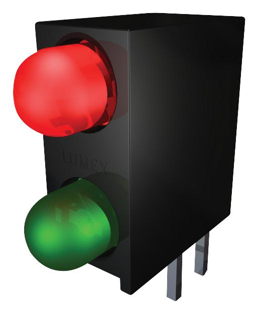 SSF-LXH240IGD LED, PCB, RED / GREEN LUMEX